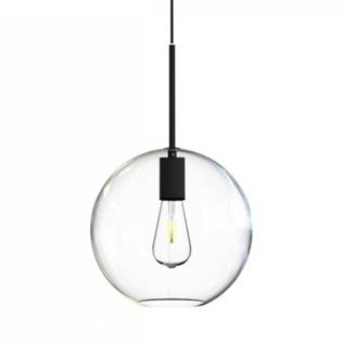 7850 Sphere riippuvalaisin 25cm, kirkas lasi / musta, Nowodvorski, E.litevalaisimet - Riippuvat valaisimet - 184376 - 1