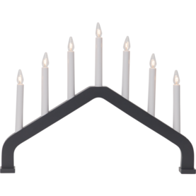 230-23 House 7 - kynttelikkö, grafiitin harmaa, 34V 3W E10, Star Trading, Noortrade - Kyntteliköt ja kynttilät - 007666 - 1