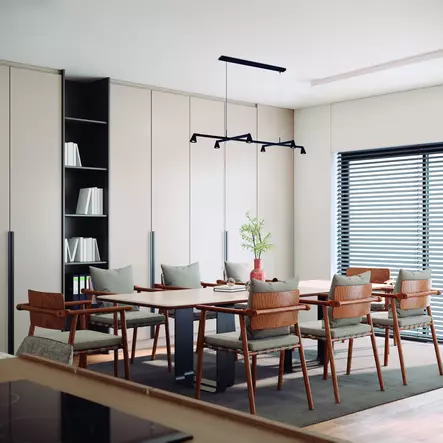 9409 Africa 6-osainen riippuvalaisin, musta, mAntra - Riippuvat valaisimet - 011636 - 2