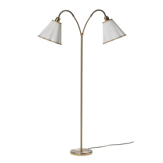 G 846/01 Haga 2-osainen lattiavalaisimen runko, ilman varjostimia, messinki, suunnattava, E27, AH-Belysning - Lattiavalaisimet - 101366 - 1