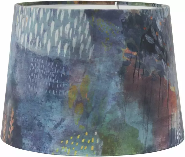 420-XXX Sofia Sammet - varjostin 20cm, sinikuvioinen tai vaalean harmaa sametti, PR Home, Noortrade - Kankaiset varjostimet ja muut kuin lasi - 185476 - 1