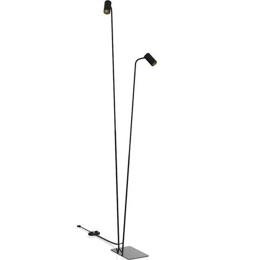 7718 Mono 2-osainen lattiavalaisin musta/kulta, Nowodvorski, E.litevalaisimet - Lattiavalaisimet - 185016 - 2