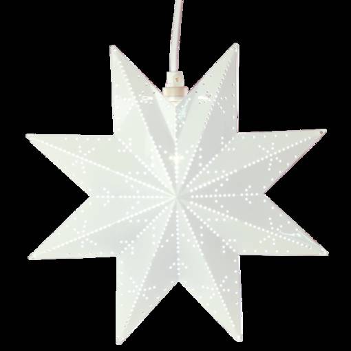 799-48 Classic metalli tähti, valkoinen, E14, Star Trading, Noortrade - Kranssit ja tähdet - 185286 - 1