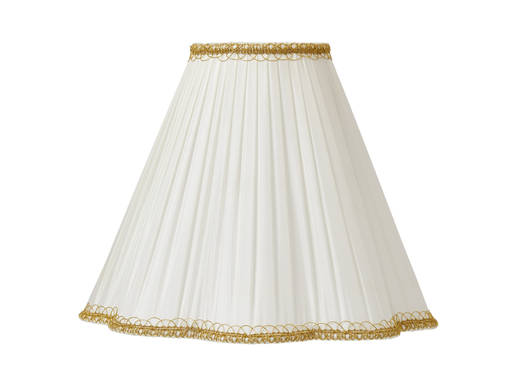 G 23 09 Kurtan kippivarjostin, luonnonvalkoinen kangas, kultareunus, E27, AH Belysning - Kankaiset varjostimet ja muut kuin lasi - 003716 - 1