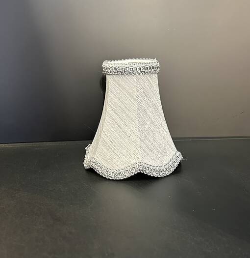 Kruunuvarjostin Elisa 12 harmaa, VarjoMarja - Kankaiset varjostimet ja muut kuin lasi - 006236 - 1