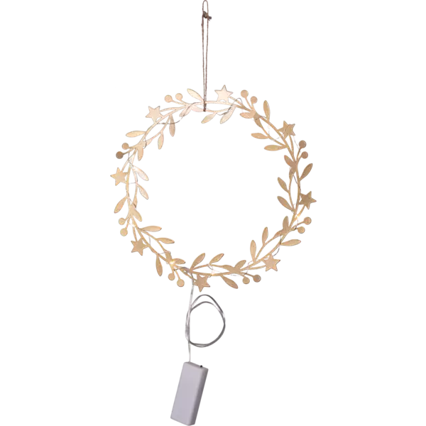 691-36 Holiday led-kranssi 28cm, kulta, Star Trading - Kranssit ja tähdet - 012416 - 1