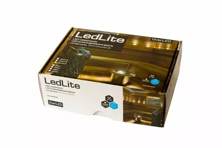 21009050 LedLite 6 ledin setti esim. saunaan, musta, Overled, e.litevalaisimet - Saunavalaisimet - 010377 - 2