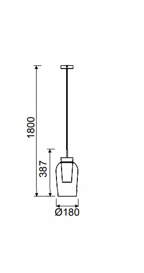 8286 Nora riippuvalaisin, musta, mAntra, e.litevalaisimet - Riippuvat valaisimet - 005967 - 2