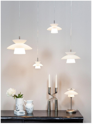 708178 Dallas riippuvalaisin 18cm, opaalilasi, HaloDesign - Riippuvat valaisimet - 010997 - 2