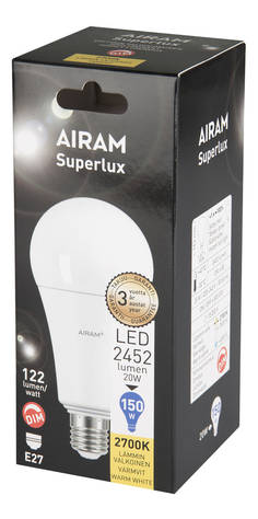 4713818 21W 2700K 2452lumen Superlux - led, himmennettävä, Airam - Led-lamput - 182597 - 2