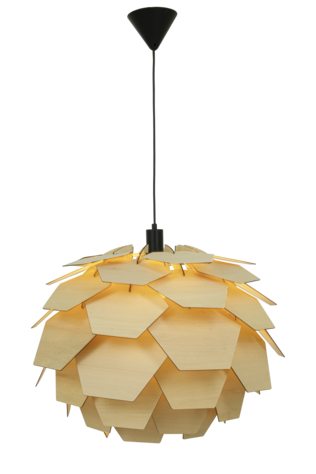 15202-19 Carpatica riippuvalaisin 60cm vaalea puu, Aneta Lighting - Riippuvat valaisimet - 184827 - 1