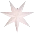 236-16 Romantic paperitähti 54cm johdolla, valkoinen tai roosa, Star Trading, noortrade - Kranssit ja tähdet - 006587 - 1