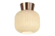 16912-30-02 Vanja - plafondi, beige lasi, antiikkimessinki runko - Plafondit - 005827 - 1