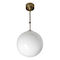Klassinen lasipallovalaisin 25cm opaalilasi, säädettävä antiikkimessinkirunko, E27, AH-Belysning - Riippuvat valaisimet - 100117 - 1