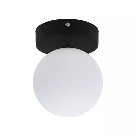 10302F Kier seinä- / kattovalaisin, opaalilasi / musta, Nowodvorski, e.litevalaisimet - Plafondit - 001387 - 1