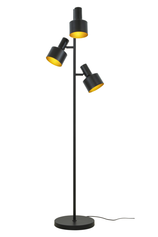 19203-15-04 Ferdinand 3-osainen lattiavalaisin, musta, Aneta Lighting - Lattiavalaisimet - 184727 - 1