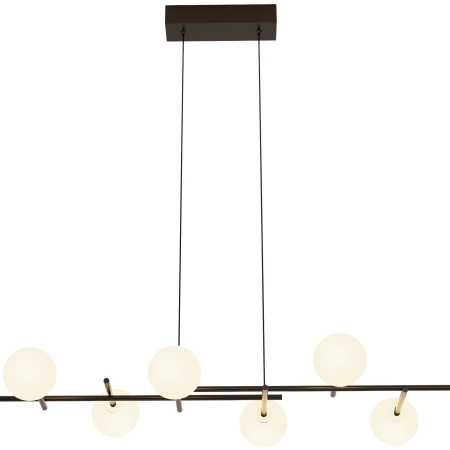 7631 Cellar - riippuvalaisin pitkä valkoinen / musta, 8xG4 led, Design by Santiago Sevillano Studio, Mantra, E.litevalaisimet - Riippuvat valaisimet - 184187 - 1