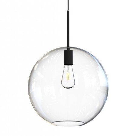 7846 Sphere riippuvalaisin 35cm, kirkas lasi / musta, Nowodvorski, E.litevalaisimet - Riippuvat valaisimet - 184377 - 1