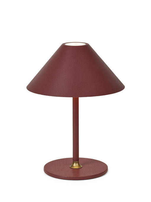 800834 Hygge ladattava pöytävalaisin sisälle tai ulos viininpunainen, Design Michael Waltersdorff ja Emanuele Patton, Halo Design - Pöytävalaisimet - 184567 - 1