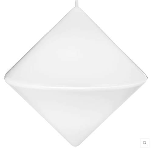 Diamond -riippuvalaisin 42cm opaalinvalkoinen, design Jonas Hakaniemi, Fosto Oy - Riippuvat valaisimet - 014097 - 1