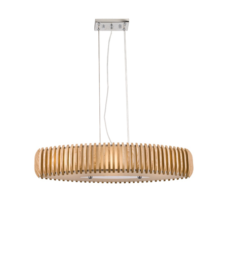 L 717-3 Vaalea puu - riippuvalaisin, soikea, 3xE27, AT-valaisin - Riippuvat valaisimet - 013607 - 1