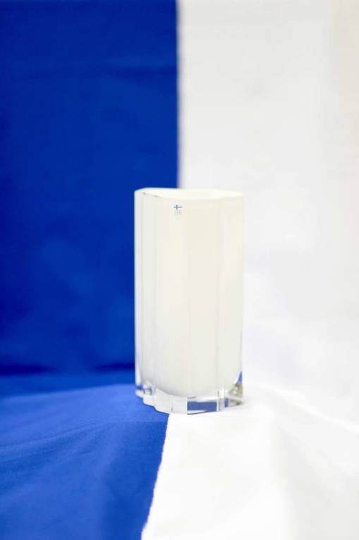 Suomi - vaasi, valkoinen, Lasi-Kostamo - Sisustustuotteet ja astiat - 101557 - 1