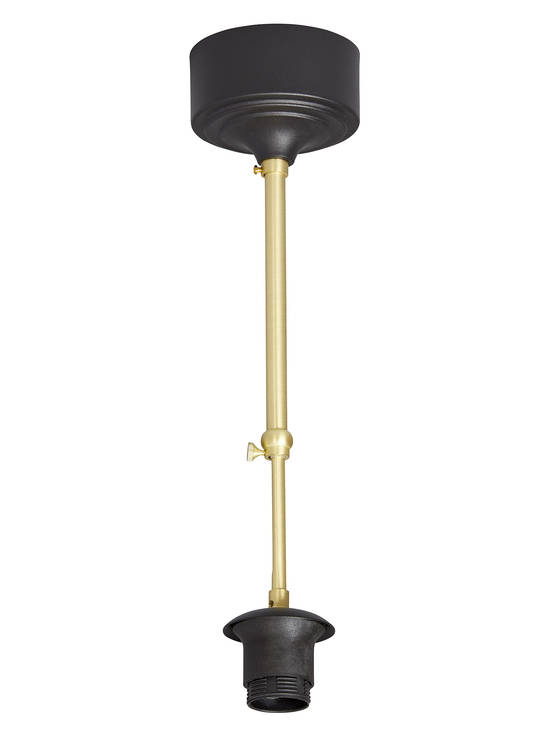 T 985/16 Malung pitkä, säädettävä kaluste, ilman lasia, musta / messinki, E27, AH-Belysning - Riippuvat valaisimet - 182477 - 1