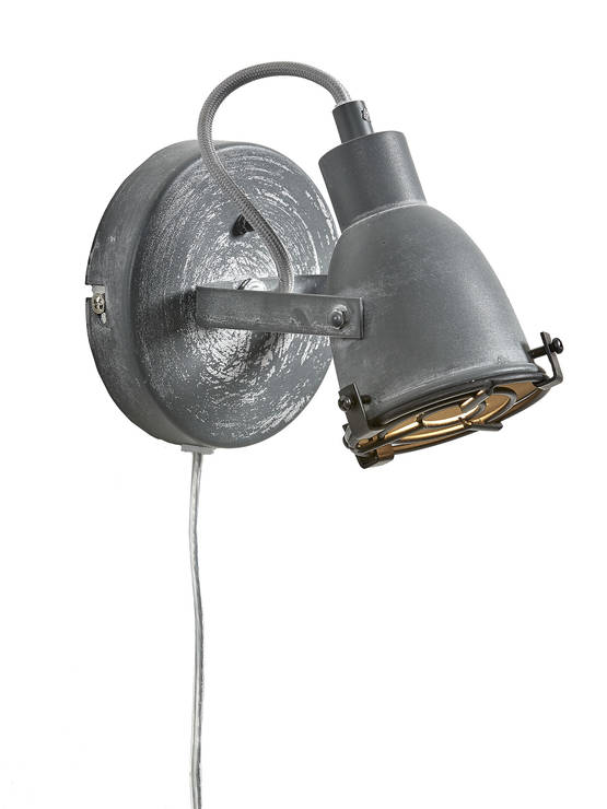 V 933 08 Sandvik 1-osainen seinävalaisin, GU10, harmaa, AH-Belysning - Seinävalaisimet - 007697 - 1