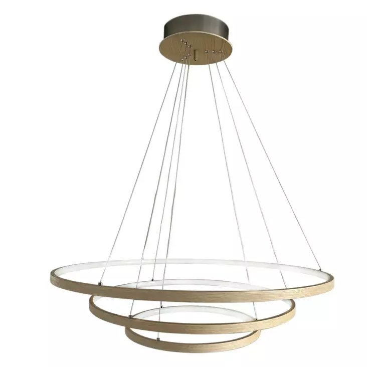 4202250-5507 Trione riippuvalaisin 80cm, luonnon puu, By Rydéns, Sessak - Riippuvat valaisimet - 007027 - 1