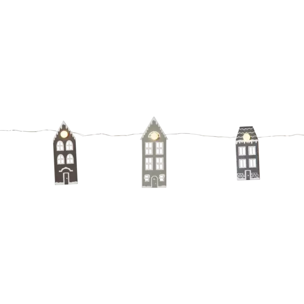 729-65 Villa led- valosarja, puutalot, paristokäyttöinen, Star Trading, noortrade - Valosarjat sisälle - 007057 - 1