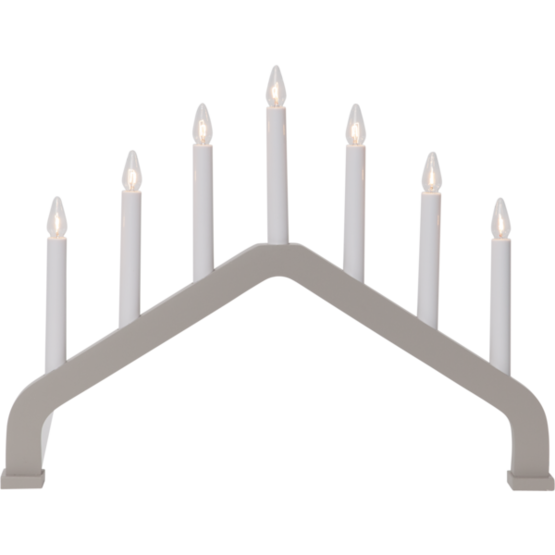 230-22 House 7 - kynttelikkö, beige, 34V 3W E10, Star Trading, Noortrade - Kyntteliköt ja kynttilät - 007667 - 1