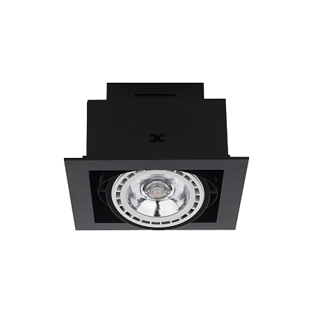 9571 Downlight uppovalaisin, ES111 GU10, suunnattava, musta, E.litevalaisimet - Upotettavat valaisimet - 009527 - 1