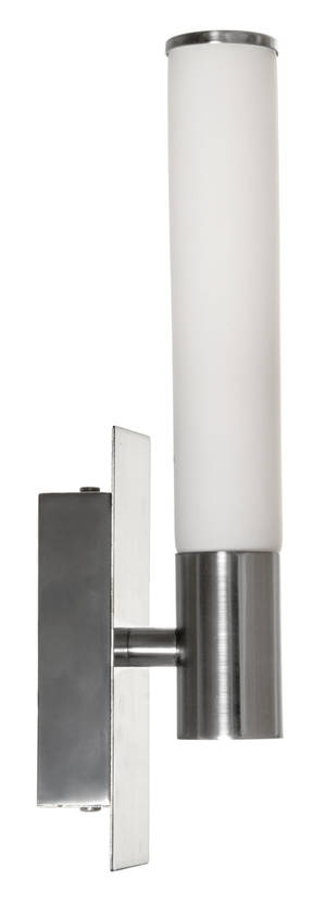 Tuija - seinävalaisin, IP44, 1xG9, opaali/harjattu teräs, Matrolight - Seinävalaisimet - 010487 - 1