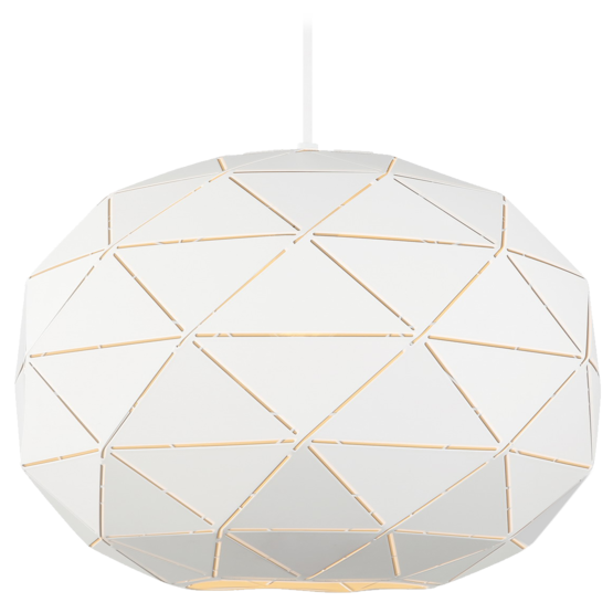 K36818-1V Giselle - riippuvalaisin 35cm, valkoinen metalli, E27, Sessak - Riippuvat valaisimet - 010637 - 1