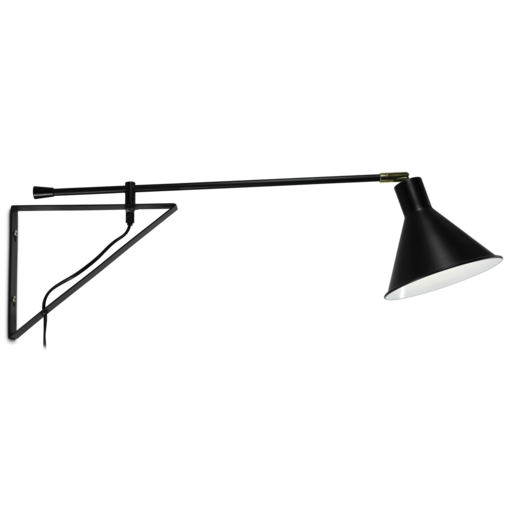 S44917-1MU Nori seinävalaisin, musta, E27, Sessak - Seinävalaisimet - 183597 - 1