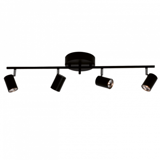 4200720-4002 Correct 4-osainen kattokohdevalaisin, matta musta, 4xGU10, By Rydéns, Sessak - Kohdevalaisimet - 183817 - 1