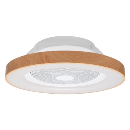 7126 Tibet - tuuletinvalaisin kaukosäätimellä, valkoinen/puu, APP-ohjattava, 2700K-5000K, Mantra, E.litevalaisimet - Tuulettimet - 185237 - 1