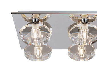 0429 Alfa - plafondi, kromi, kristallilasi, G9, Mantra, E.lite - Plafondit - 008277 - 1