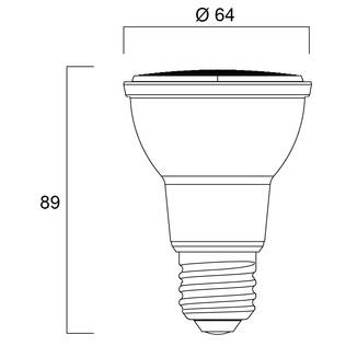 4741078 0029196 PAR20 led kohdelamppu E27 3000K, himmennettävä, www.sylvania-lighting.com - Led-lamput - 008628 - 2