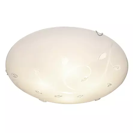 60404-00 Burgy -lasiplafondi, kristallisomisteilla, 50cm, 4 x E27, Focus Interiors - Plafondit - 100278 - 2