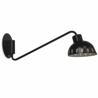S51010-1MU Vilja seinävalaisin, musta, design Jenni Inkeroinen, Sessak - Seinävalaisimet - 184708 - 1