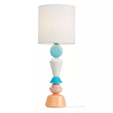 2629-333 Play pöytävalaisin moniväri, valkoinen kangasvarjostin, Valaisin Grönlund - Pöytävalaisimet - 003008 - 1