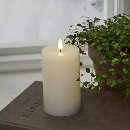 061-41-1 Flamme Flow led-kynttilä 15cm valkoinen, Star Trading - Kyntteliköt ja kynttilät - 003718 - 2