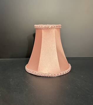 Kruunuvarjostin Alisa 12 roosa, VarjoMarja - Kankaiset varjostimet ja muut kuin lasi - 006248 - 1