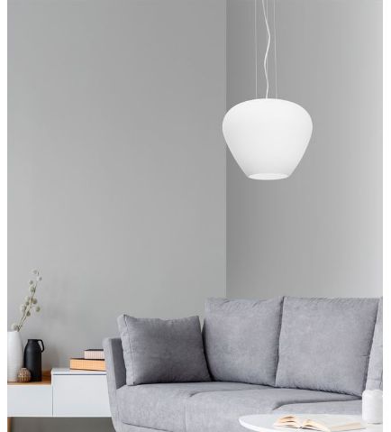 9207601 Nala riippuvalaisin 30cm, opaali lasi, Nova Luce - Riippuvat valaisimet - 011798 - 2