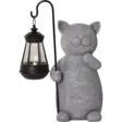 483-05 Smilla solar-koristepatsas kissa ja led-lyhty, 29,5cm, StarTrading - Aurinkokennovalaisimet - 003618 - 1