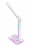 51483-01 E-SPORT Led - pöytävalaisin latausasemalla, RGB, valkoinen, FocusLight - Pöytävalaisimet - 004278 - 5