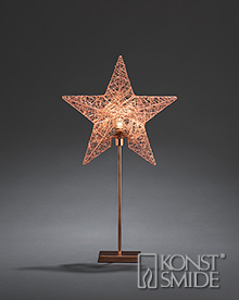 Metallipöytätähti, kupari - Kranssit ja tähdet - 100678 - 1