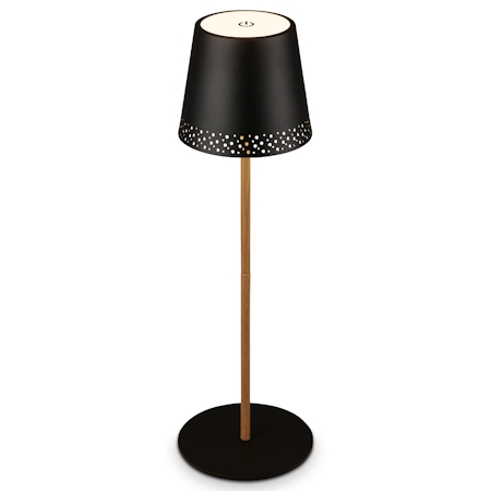 7438-114 Kiki ladattava pöytävalaisin musta / ruskea, Briloner, e.litevalaisimet - Pöytävalaisimet - 005768 - 1