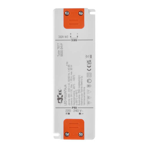 7677 24V led muuntaja, max 30W, Toolnet Electro - Sähkötarvikkeet - 185338 - 1